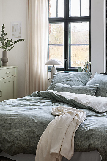 IRISETTE Luxus-Baumwollsatin WAVE 8557-30 grün