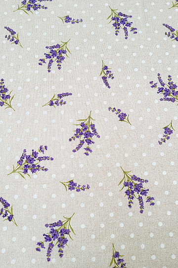 Dekostoff LAVENDER Punkte