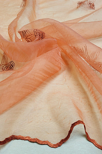 ROSE TERRAKOTTA-Vorhang