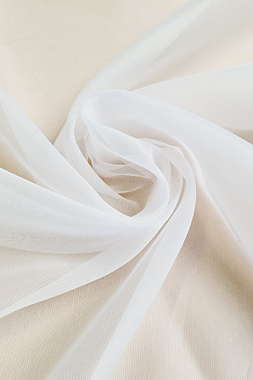 Fertiger Voile-Vorhang WEISS