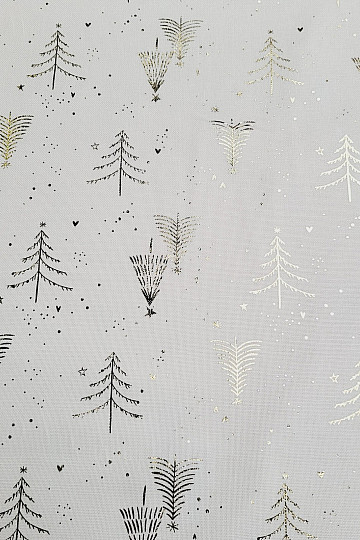 Baumwoll-CANVAS-Stoff GOLDENE BÄUME