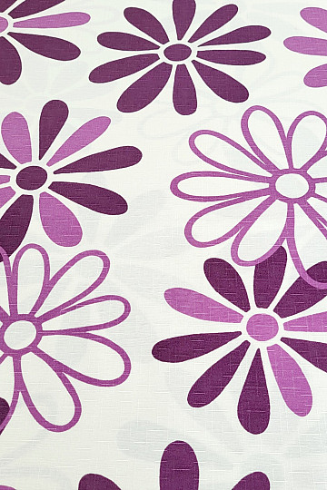 Dekostoff LILA BLUMEN