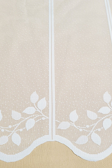 Jacquard-Buntglasvorhang HERBSTBLÄTTER