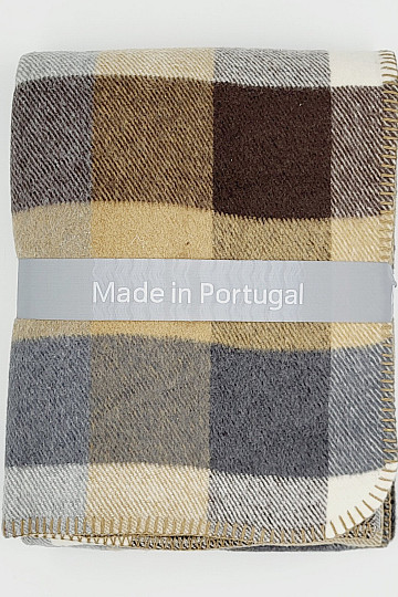 Decke BEIGE CHECK