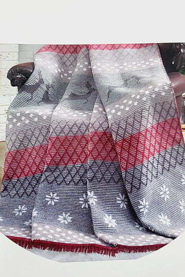 Weihnachtsdecke GRAUES RENTIER