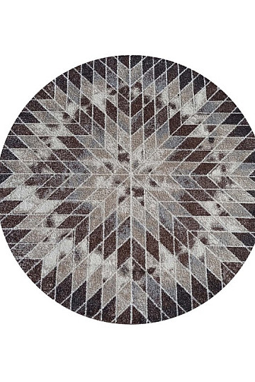 Stück Teppich PANAMERO 10 Kreis braun