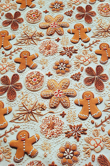 Lebkuchen-Baumwollstoff