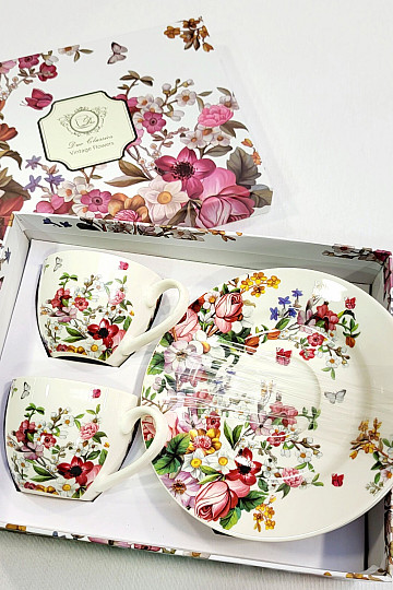 Geschirrset VINTAGE FLOWERS