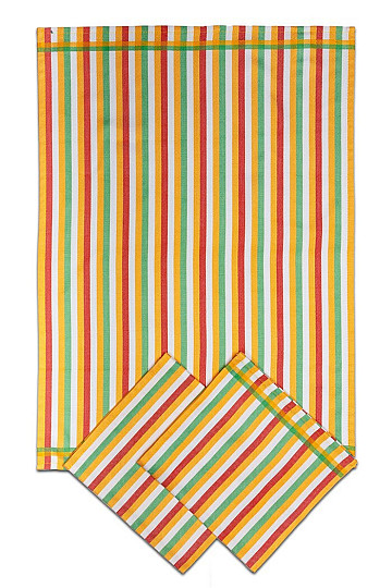 Geschirrtücher Bambus COLOR STRIPS 3 Stk