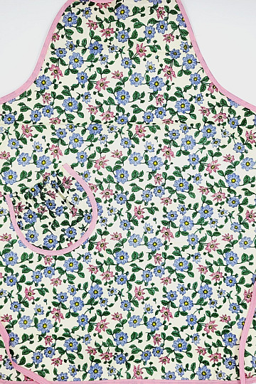 Schürze mit Latz PINK HEM