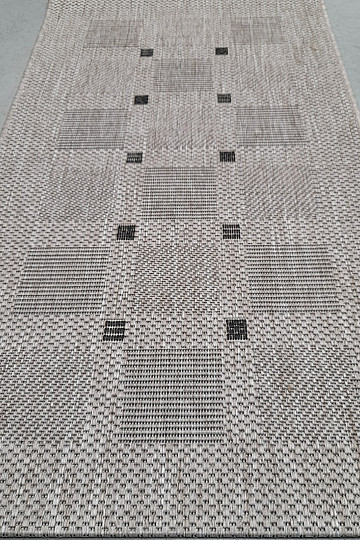 Teppich Bouclé FLOORLUX 20079/04 Punkte silber-schwarz