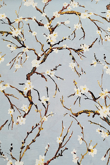 Dekorationsstoff CHERRY BLOSSOM blau