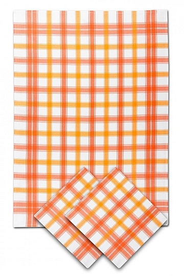 Bambushandtücher MEDIUM CUBE ORANGE