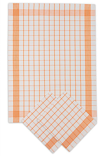 Baumwollhandtücher POSITIV ORANGE CHECK