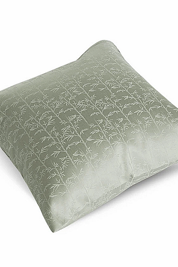 LUXUS-DAMASKUS-BEZUG DREAMS BAMBOO graugrün