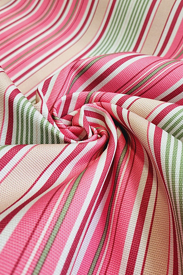 Dekorationsstoff PUBLIO - rosa Streifen