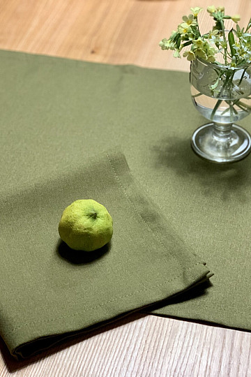 Tischdecke und Gedeck OLIVE