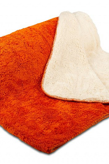 Wohndecke Schaf-Schaf 150x200 orange dunkel/cremig