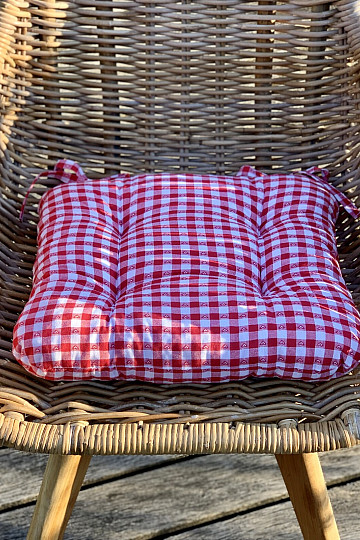 Canvas Herzsitze rot