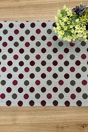 Gobelin-Tischset POLKA DOT