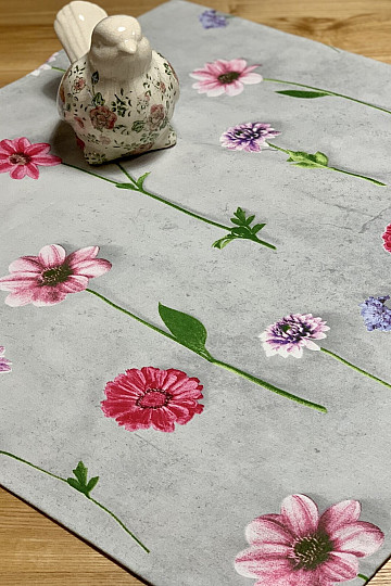 Tischdecke GEMALTE BLUMEN