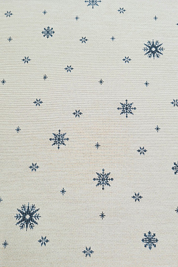 Gobelinstoff WEICHE BLAUE FLOCKEN