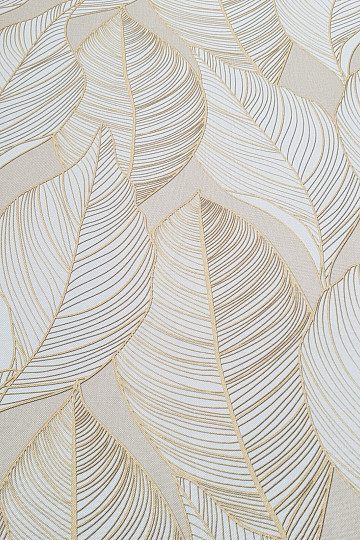 Dekorationsstoff MAXI BLÄTTER beige