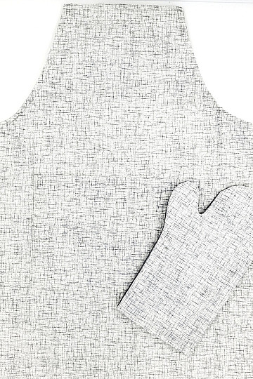 Schürze mit Handschuh off-white