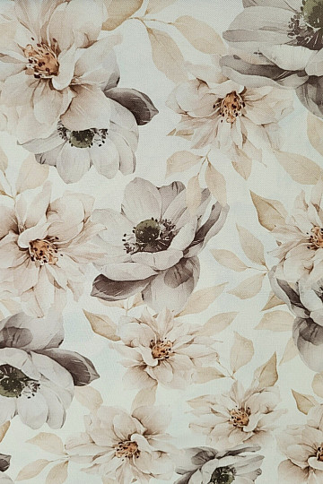 Dekorationsstoff OXFORD BEIGE FLOWER