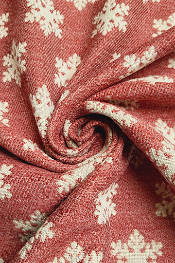 Luxuriöser Dekorationsstoff FLAKES RED