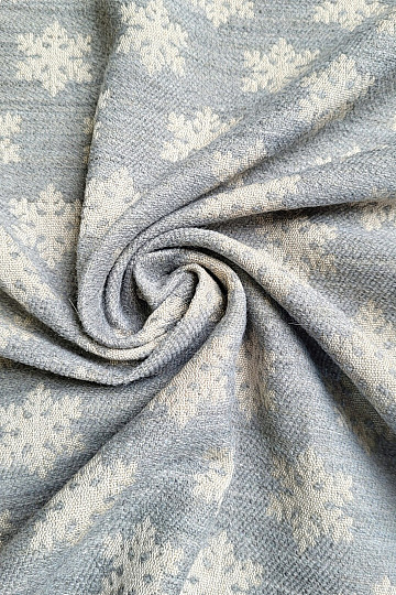 Luxuriöser Dekorationsstoff FLAKES GREY