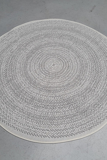 Outdoor-Teppich STAR Rosette grau