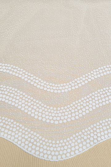 Jacquardvorhang DOTS weiß