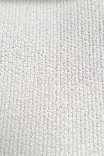 Luxuriöser einfarbiger Designer Dekostoff GERSTER 77052/10 WHITE