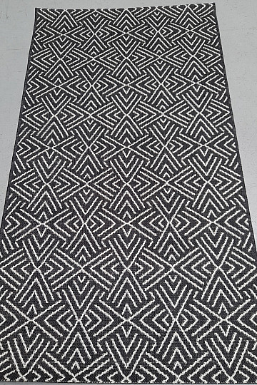 Outdoor-Teppich Essenza In-Out Schwarz-Weiß