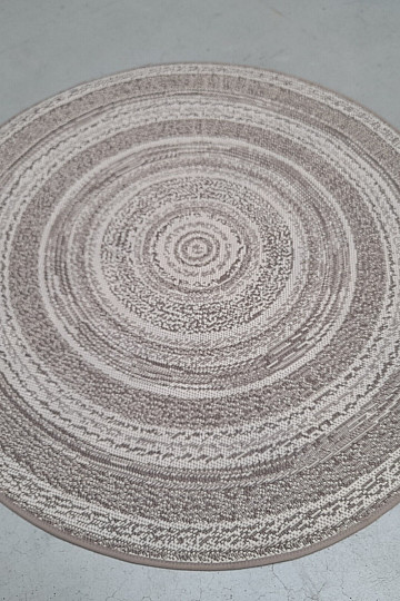 Outdoor-Teppich STAR Rosette hellbraun