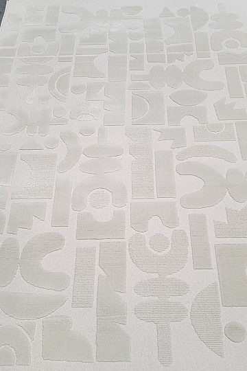 Stück Teppich BOHO Geometrie Licht
