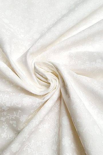 Baumwoll-Dekostoff MARGELIE Blumen CREME