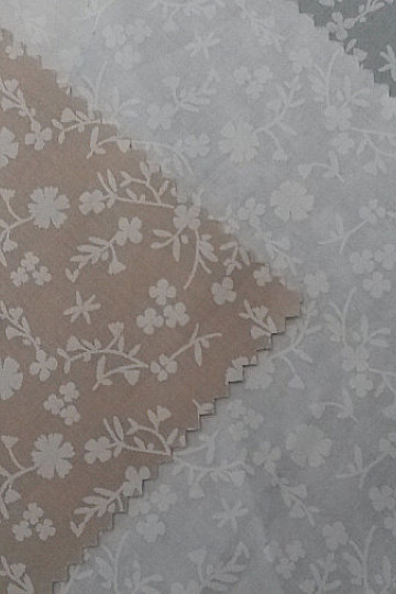 Baumwoll-Dekostoff MARGELIE Blumen BEIGE