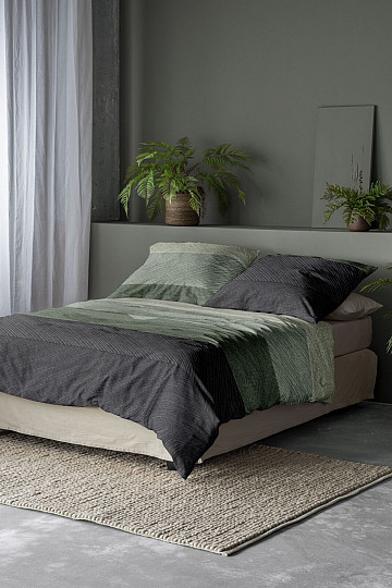 Luxus-Flanellbettwäsche IRISETTE KOALA 8430-30 GRÜN