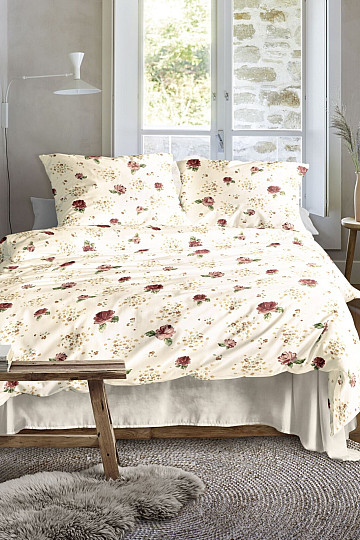 Luxus-Flanellbettwäsche IRISETTE KOALA 8627-60 ROSE RED