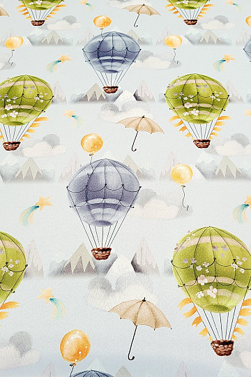 Dekorationsstoff BLACK OUT FLYING BALLOON