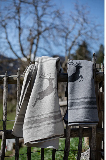 Decke DF LUCA DEER JUMPING GREY