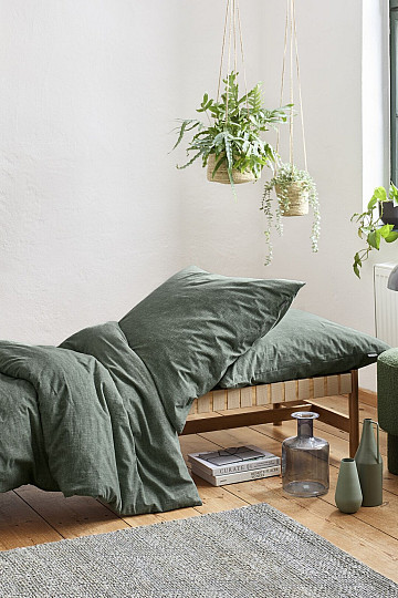 Luxus-Flanell-Bettwäsche IRISETTE KOALA 8544-30 grün
