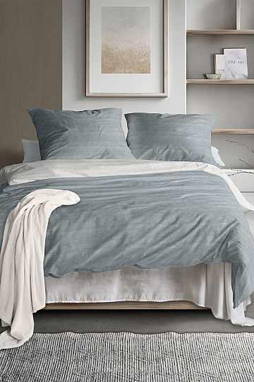 IRISETTE Luxus Baumwollsatin WAVE 8557-20 BLAU