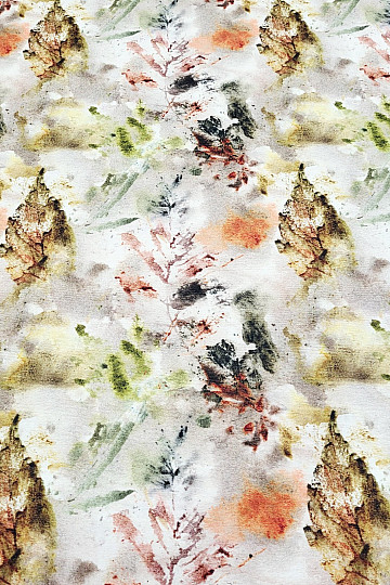 Dekorativer Stoff in Herbstfarben