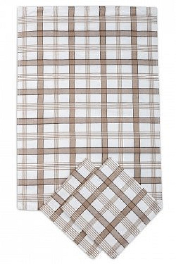 Geschirrtücher MODERN CHECK BEIGE 3 Stk