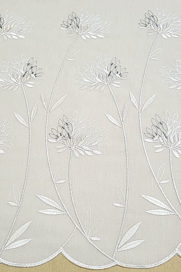 Luxusvorhang GERSTER 11868 beige Stickerei