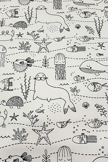 Stoffmalerei UNTERWASSERWELT