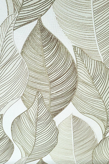Dekorativer Stoff MAXI LEAVES hellgrün
